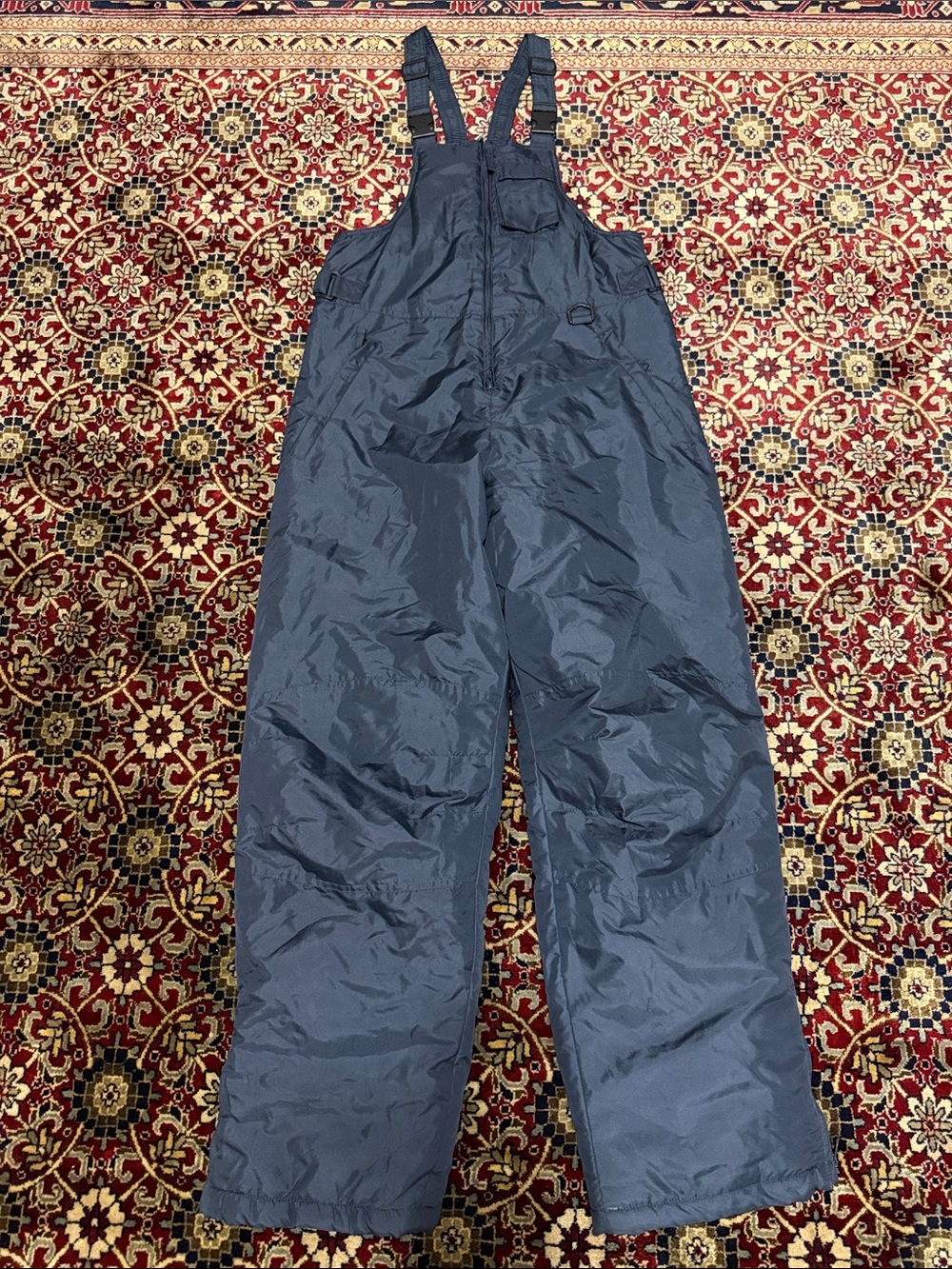 Children's Navy Snow Overalls Bib - Insulated Cold-Weather Pants